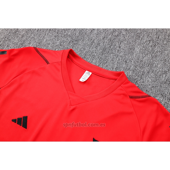 Chandal del Flamengo Manga Corta 2023-2024 Rojo - Pantalon Corto